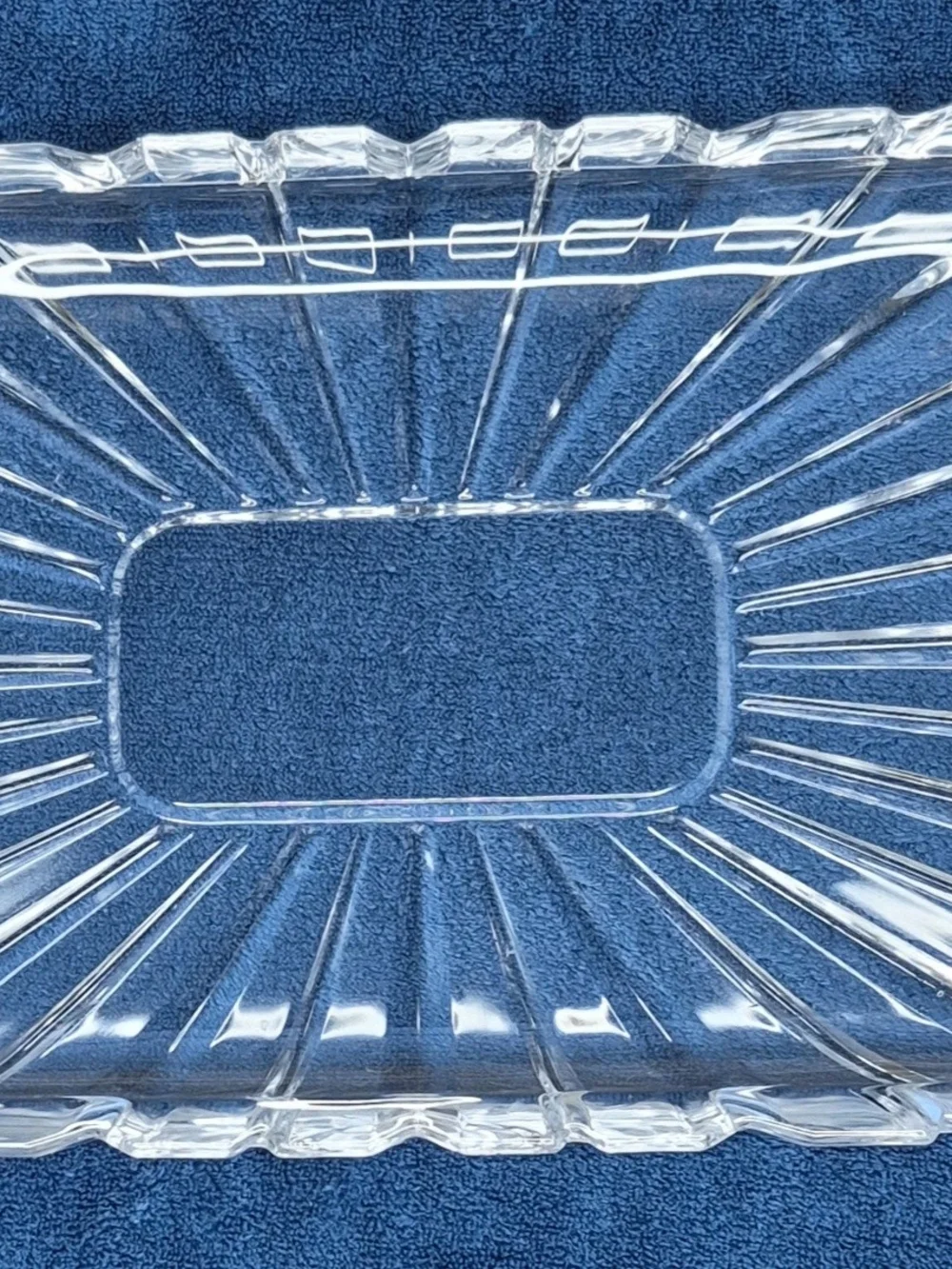 Clear Glass Rectangular Serving Tray - Elegant Home Accent
